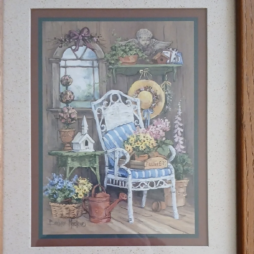 2 Home Interiors Barbara Mock Garden Print Set